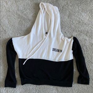 Dream on crop top hoodie